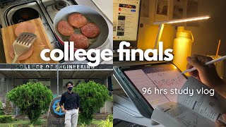 COLLEGE FINALS📚: 96hrs PRODUCTIVE study vlog, engineering student, *I passed!!! | Jett Alejo