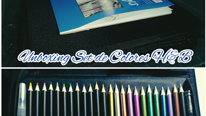 UNBOXING  DE COLORES H&B PARA DIBUJO #drawing #unb...