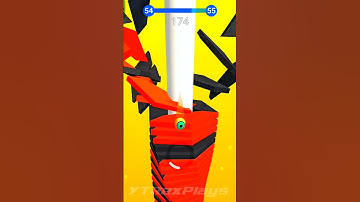 Stack Ball Level 54-55 🔥 #stackball #games #shortsfeed #viral #shorts