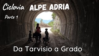 Ciclovia Alpe Adria, da Tarvisio a Grado, parte 1.
