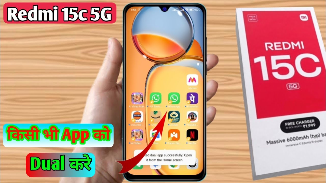 how To Use double whatsapp In redmi 15c 5g | redmi 15c 5g WhatsApp Clone