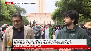 Unions join with protesters from University of Texas, Austin