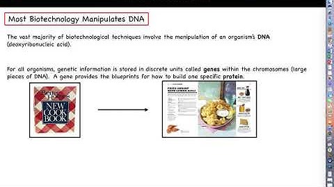 Intro. to Biotechnology - Chapter One, Part One