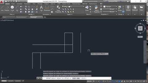 Como hacer una LINEA y un DESFASE (Offset) en AUTOCAD