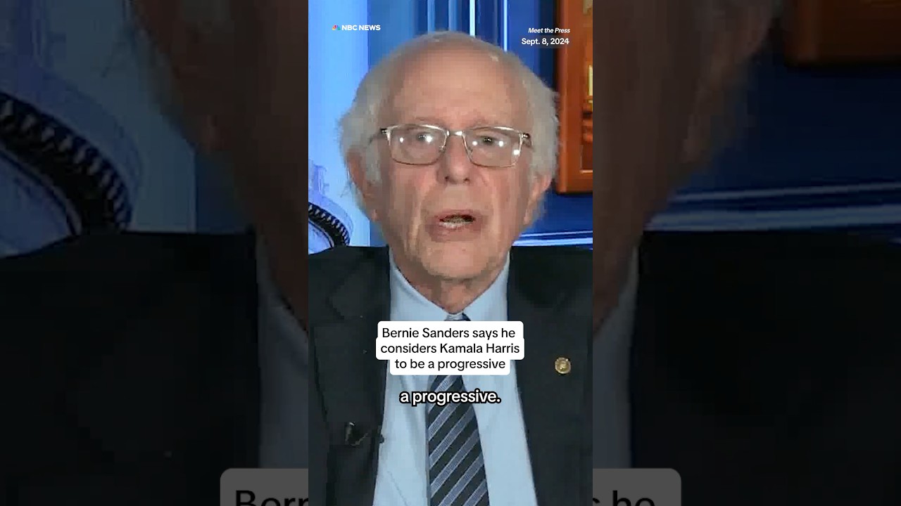 Bernie Sanders says he considers Kamala Harris to be a progressive