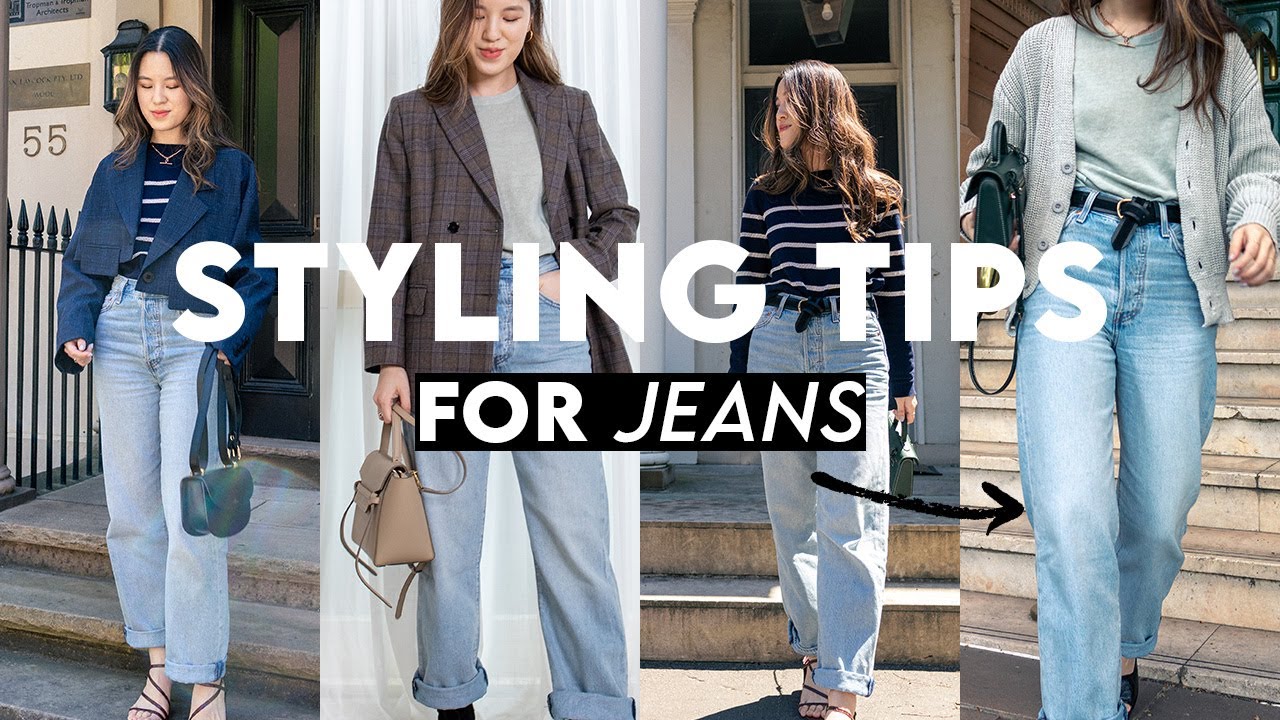 STYLING TIPS FOR JEANS | How To Update Your DENIM looks! - YouTube