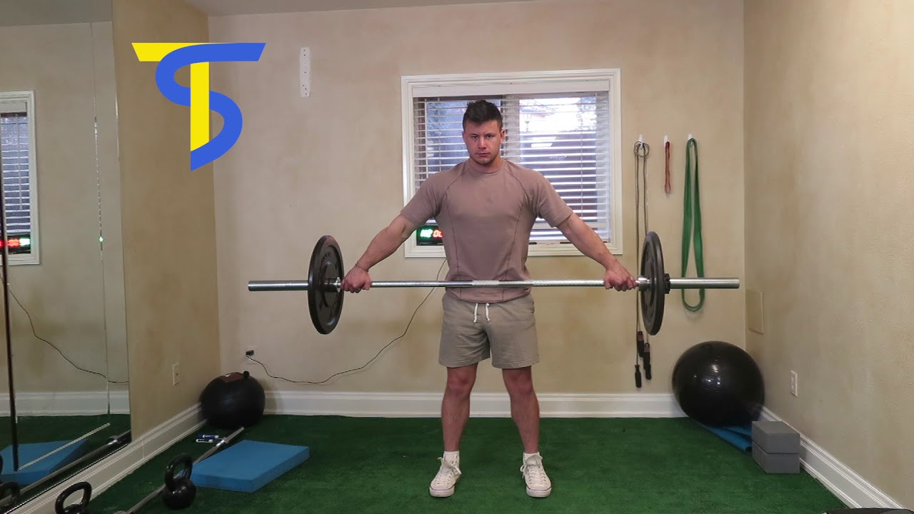 How To Do Barbell Snatch Grip Shrugs YouTube