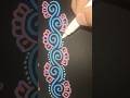 #easybordermuggulu #easymuggulu #design #satisfying #art #trending #rangoli #muggulu #easyrangoli