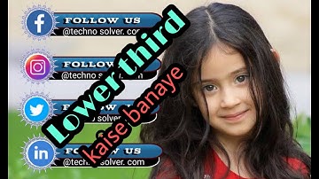 How to make a lower third in kinemaster  by TS