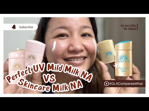 WHICH IS BETTER?! Anessa Perfect UV Mild Milk NA VS Anessa Perfect UV Skincare Milk NA