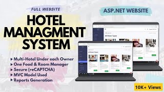 Hotel Management System Website in  (MVC 5), C and MS SQL