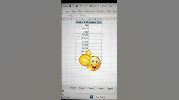 Convert Square Inch Into Square Feet In Excel 🔥 | Excel Functions ✅ #shorts #exceltips  #bytetech