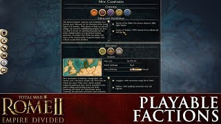 Rome Ii Empire Divided How To Play Non Roman Factions 1 2 Total War Academy