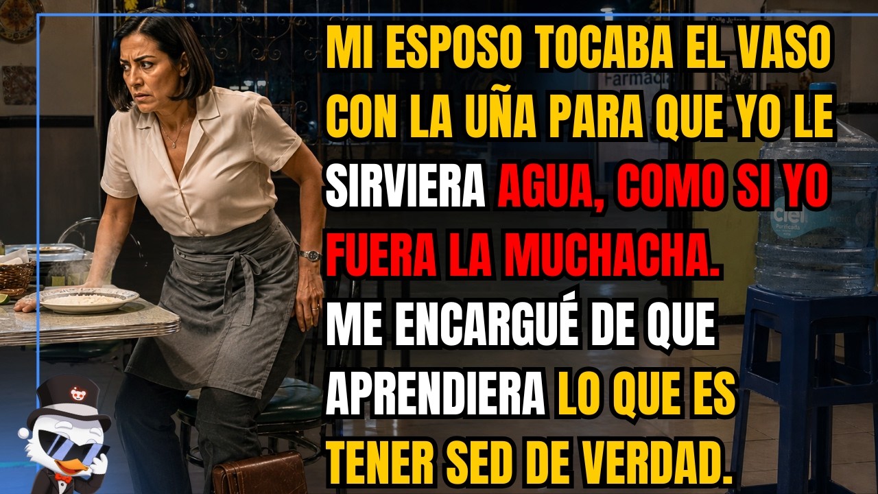 Todavía me acuerdo del sonido exacto: dos golpes de uña contra el vidrio. Tin, tin. Y yo me levantaba. Tres años haciendo eso. Hasta que un domingo, delante de sesenta personas, levanté yo el vaso...