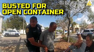 Busted for Open Container - Clearwater Florida