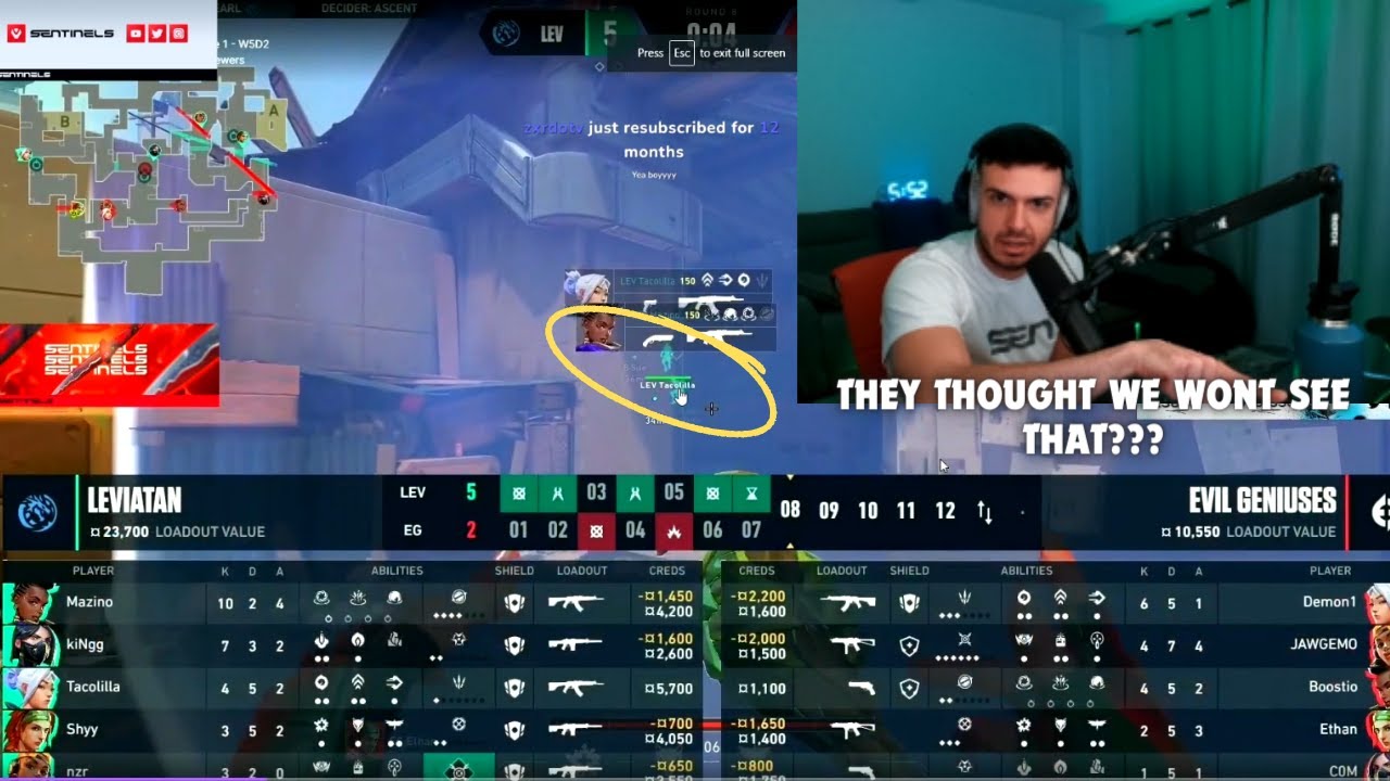 Sen Tarik Reacts To Leviatan iLLEGAL Boost Vs Eg | VCT Americas