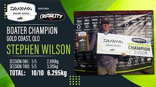 2023 Daiwa Bream Series Crush City D Coast Boater Champion Interview W Stephen Wilson