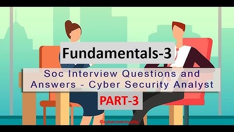 SOC (Cybersecurity) Analyst Interview Questions and Answers | SOC Interview Course | Part-3
