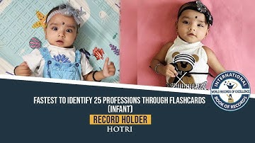 FASTEST TO IDENTIFY 25 PROFESSIONS THROUGH FLASHCARDS (INFANT)