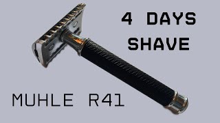 4 days of beard removal with the Muhle R41 clone from Aliexpress