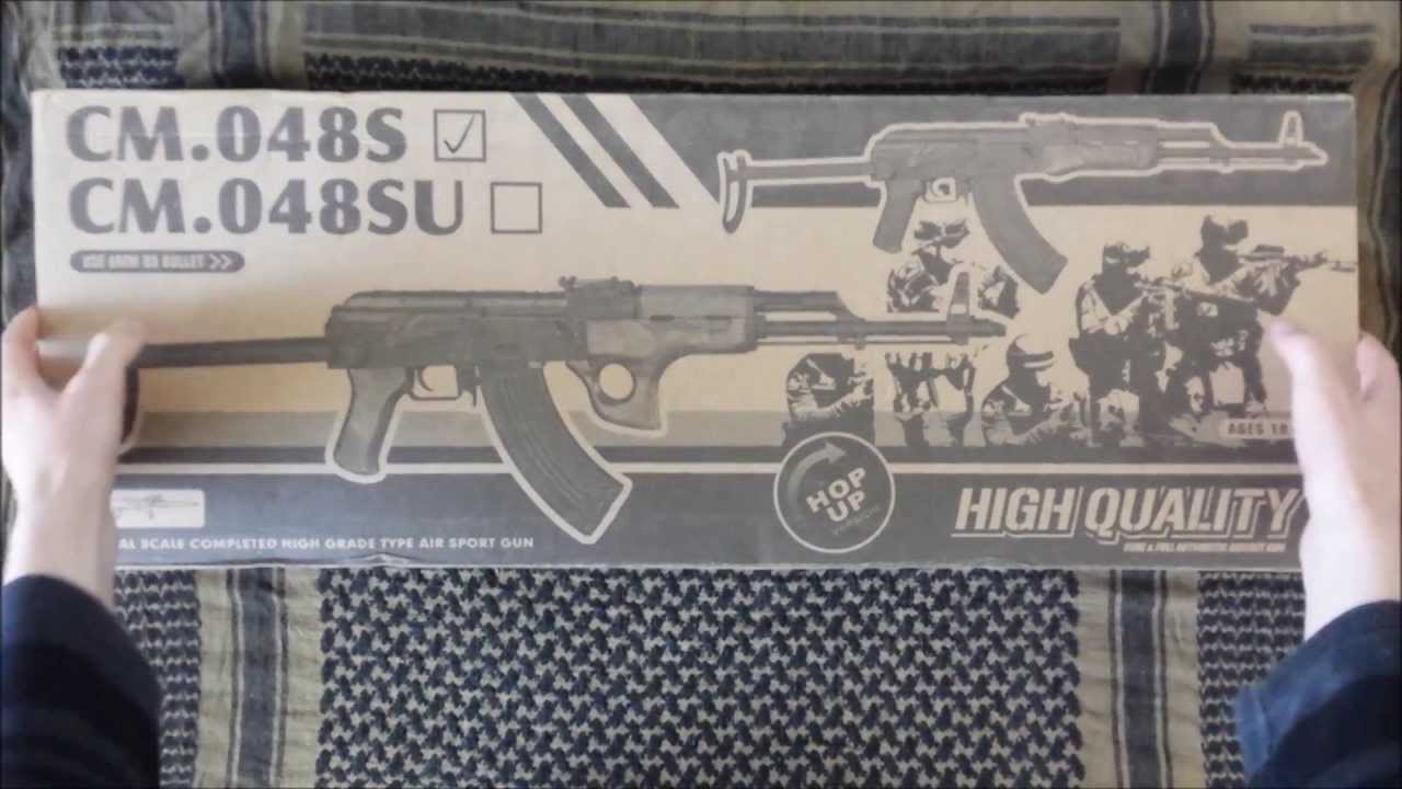 おもちゃ CYMA AKMS CYMA Full Metal AK AKM Airsoft AEG Rifle (Model: Real Wood / Gun