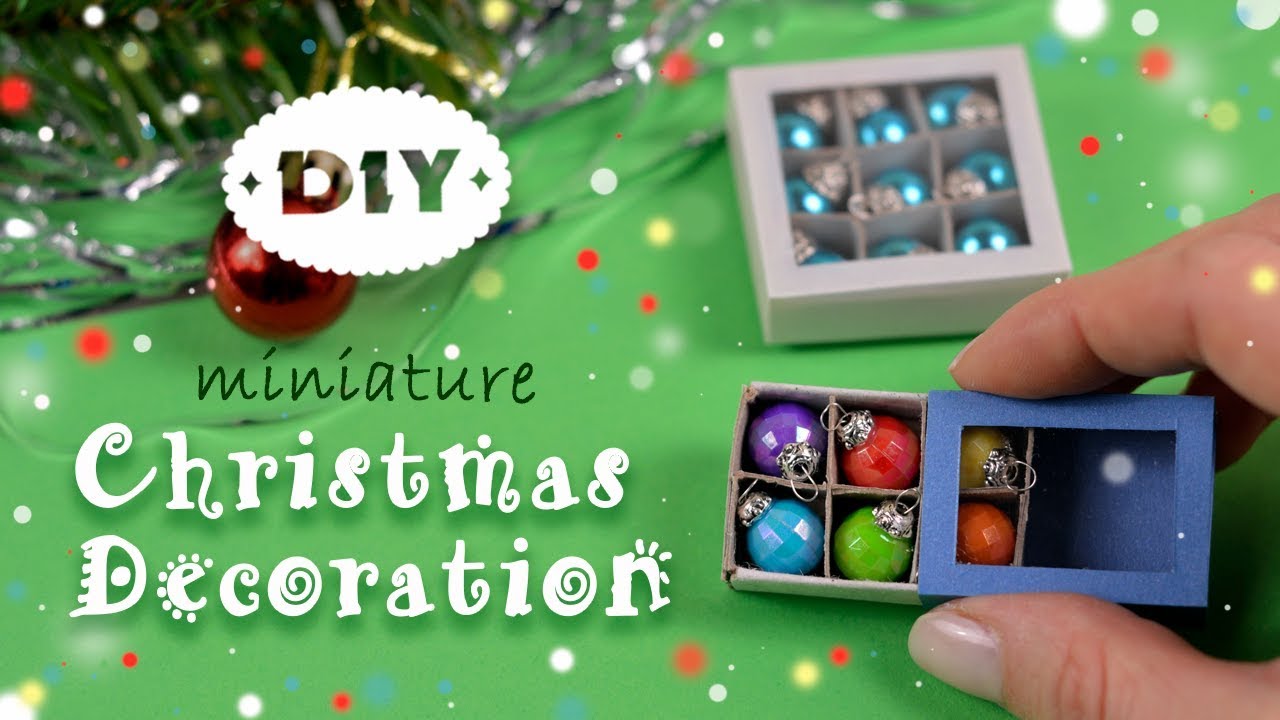 Diy Miniature Christmas Decorations With Matchbox 