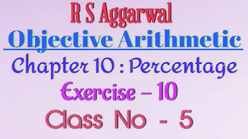 Percentage in Bengali #Shortcut Tricks on Percentage #Objective Arithmetic #R S Aggarwal (Part - 5)