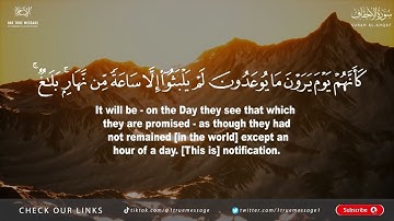 Surah Al Ahqaf (The Dunes) | Yahya Raaby | Arabic and English translation HD | سورة الأحقاف |