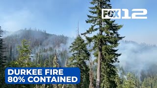 Durkee Fire 80% contained at 295K acres in eastern Oregon