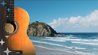 Relaxing Guitar Music | Acoustic |  Water Sounds | Ocean Waves | Sleep Study Music | Stress Relief