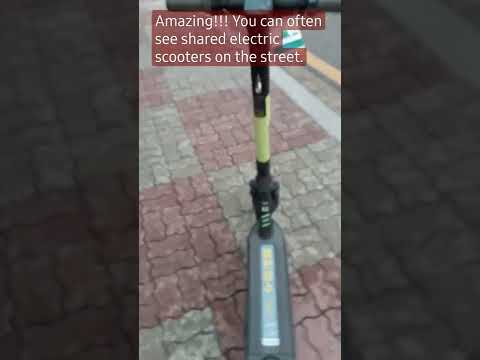 #한국방문#공유 스쿠터# Visit Korea # Amazing Korea#Sharing Scooter#how to use it( Look,to explain)