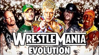 THE EVOLUTION OF WRESTLEMANIA TO 140 (All Theme Songs)