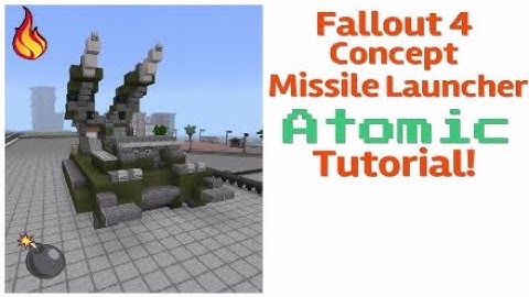 Fallout 4 Concept Art Missile launcher Atomic tutorial! | #Minecraft #Fallout