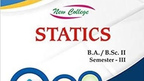 Statics chpater 4 solution #bsc #ba 3rd semester maths