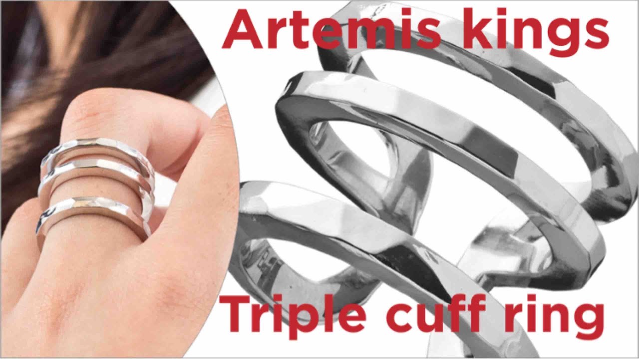 Elenore Jewelry×ARTEMIS KINGS トリプルカフリング シルバーリング 15