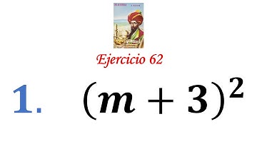 Algebra de Baldor: Ejercicio 62 - Problema 1: (m+3)^2