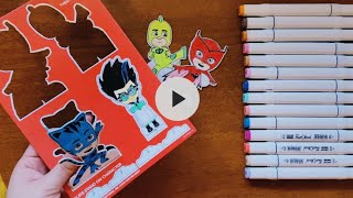 Unleash Your Creativity with PJ Masks Color and Pop Out Activity!