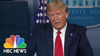 Trump Responds To Sanders Dropping Out, Shades Obama For Not Supporting Biden | NBC News NOW