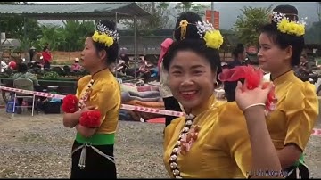 Đội múa tuyệt vời nhất tại chợ Mường Ảng #halinhmuongang #