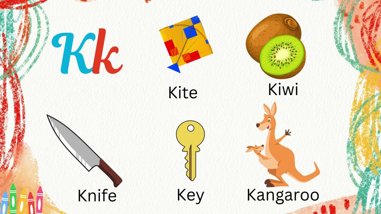 Words with K for Kids | Learn ABC with Fun & Pictures