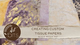 Handmade Tissue Papers for Collage | 3 Styles, One Palette | Art Bits #4
