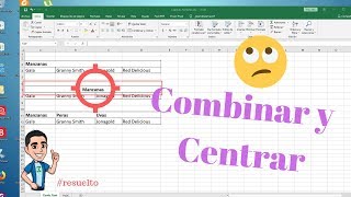 How to MERGE and CENTER Cells in Excel