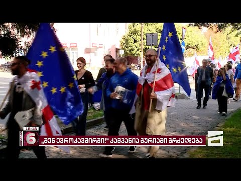 კანდიდატის სტატუსის მხარდასაჭერი კამპანიის ფარგლებში ოზურგეთში საინფორმაციო მსვლელობა გაიმართა