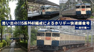 思い出の115系Ⅿ40編成によるホリデー快速鎌倉号走行集