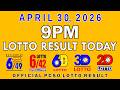 9pm Lotto Result Today April 30 2026 PCSO