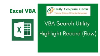 Celebrity Excel VBA Tutorial | Make Search Utility in Excel VBA – Highlight Record / Row Profile