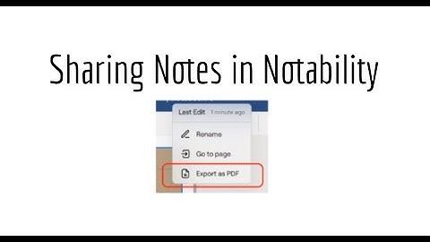 Sharing Notes in Notability