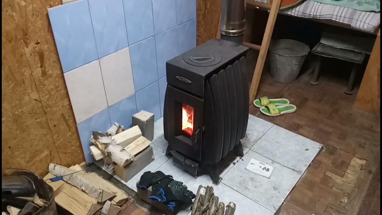 Установил печь, огонь батарея5+ дизельная автономка - YouTube