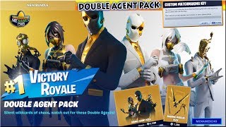 💥FORTNITE Double Agent Pack Gameplay 🔵 Customs ⚡ LIVE - 10th July 2020 (Fortnite Battle Royale)