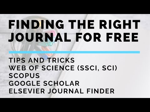 Cara menemukan Jurnal yang TEPAT - Terbitkan gratis - SSCI | Scopus | Google Cendekia | Penemu Jurnal